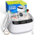 Loheer Ultrasonic Jewelry Cleaner, 23 oz 45KHz Ultrasonic Cleaner Machine with Digital Timer, 4 Cleaning Modes, for Jewelry, Glasses, Retainer, Watch Strap, Home and Travel Use